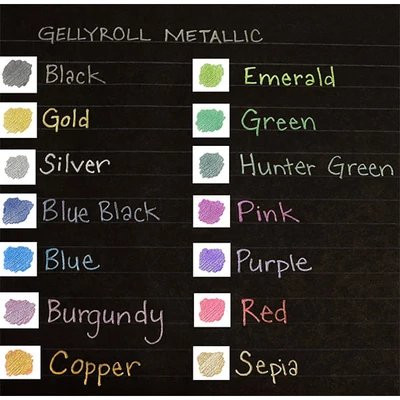 Sakura Gelly Roll Metallic gel olovka- u raznim bojama