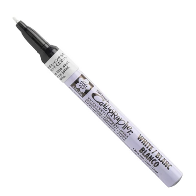 Sakura Pen-Touch Calligrapher kaligrafski lak filc, fini (1,8 mm) - bijeli