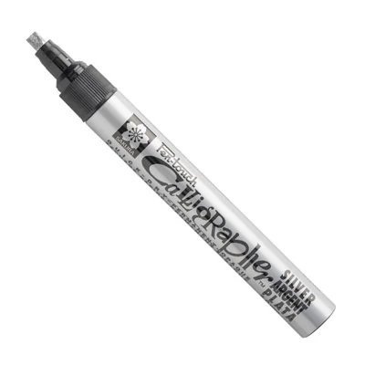 Sakura Pen-Touch Calligrapher kaligrafski lak filc, srednji (5 mm) - srebrni