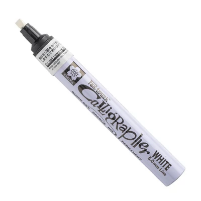 Sakura Pen-Touch Calligrapher kaligrafski lak filc, srednji (5 mm) - bijeli