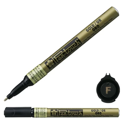 Sakura Pen-Touch lak filc, fini (1 mm) - zlatni