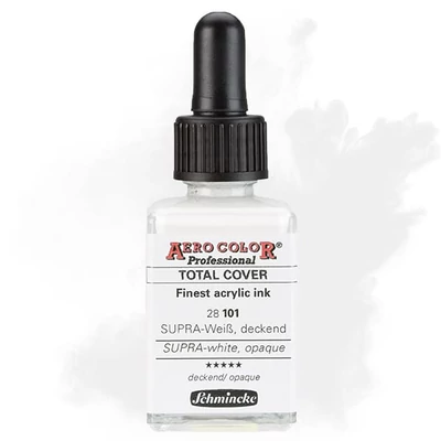 Schmincke AERO COLOR profesionalna boja za pištolj za retuširanje, 28 ml- 101, SUPRA-white, opaque