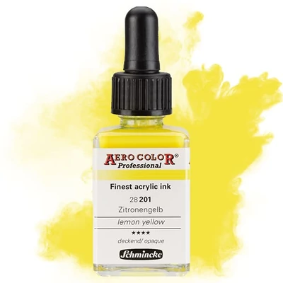 Schmincke AERO COLOR profesionalna boja za pištolj za retuširanje, 28 ml- 201, lemon yellow