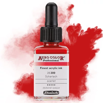 Schmincke AERO COLOR profesionalna boja za pištolj za retuširanje, 28 ml- 300, scarlet
