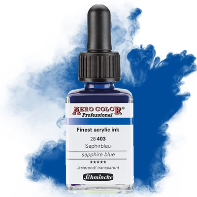 Schmincke AERO COLOR profesionalna boja za pištolj za retuširanje, 28 ml- 403, sapphire blue