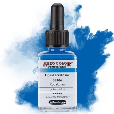 Schmincke AERO COLOR profesionalna boja za pištolj za retuširanje, 28 ml- 404, cobalt blue