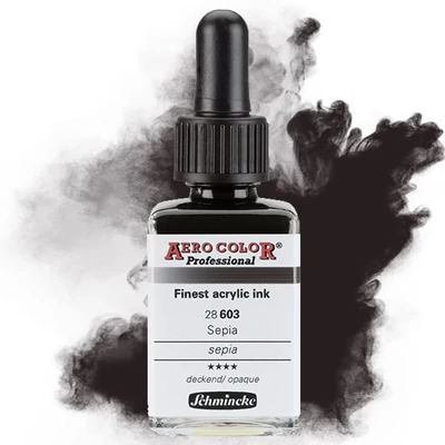 Schmincke AERO COLOR profesionalna boja za pištolj za retuširanje, 28 ml- 603, sepia
