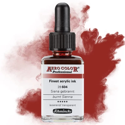 Schmincke AERO COLOR profesionalna boja za pištolj za retuširanje, 28 ml- 604, burnt sienna