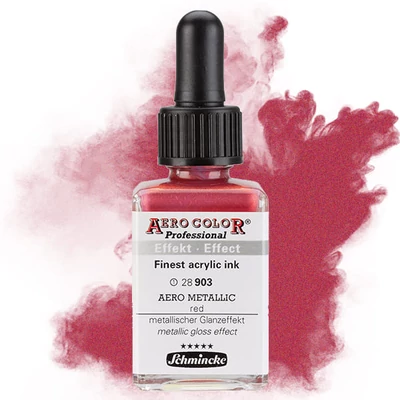 Schmincke AERO COLOR profesionalna boja za pištolj za retuširanje, 28 ml- 903, AERO METALLIC red