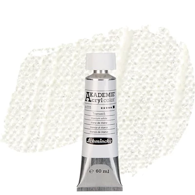 Schmincke Akademie akrilna boja, 60 ml - 111, titanium white