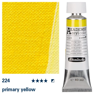 Schmincke Akademie akrilna boja, 60 ml - 224, primary yellow