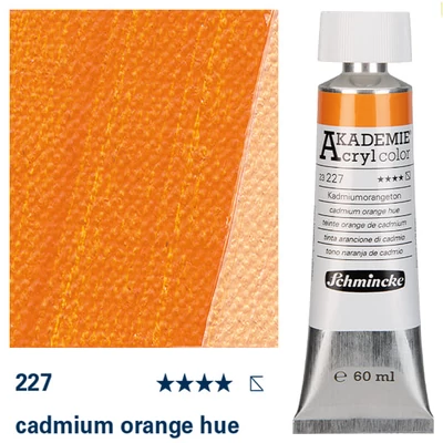 Schmincke Akademie akrilfesték, 60 ml - 227, cadmium orange hue