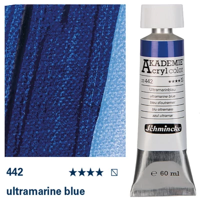 Schmincke Akademie akrilna boja, 60 ml - 442, ultramarine blue