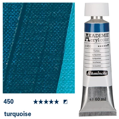 Schmincke Akademie akrilfesték, 60 ml - 450, turquoise