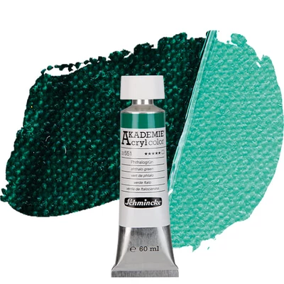 Schmincke Akademie akrilna boja, 60 ml - 551, phthalo green
