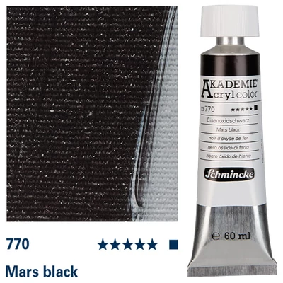 Schmincke Akademie akrilna boja, 60 ml - 770, mars black
