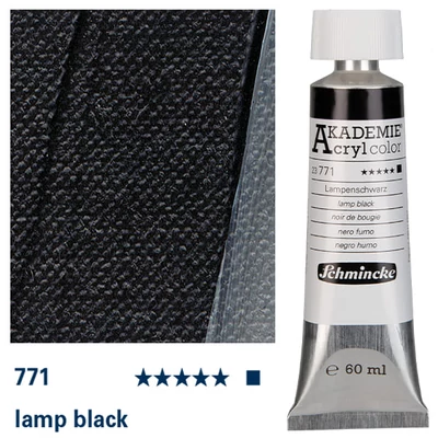 Schmincke Akademie akrilfesték, 60 ml - 771, lamp black
