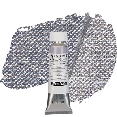 Schmincke Akademie akrilna boja, 60 ml - 800, silver