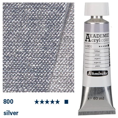 Schmincke Akademie akrilfesték, 60 ml - 800, silver