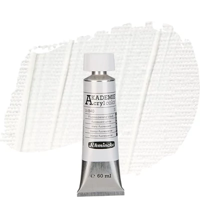 Schmincke Akademie akrilfesték, 60 ml - 840, fluorescent white