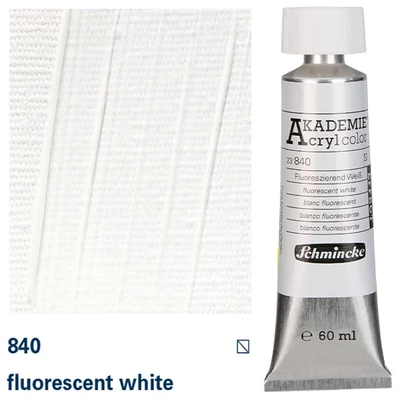 Schmincke Akademie akrilfesték, 60 ml - 840, fluorescent white