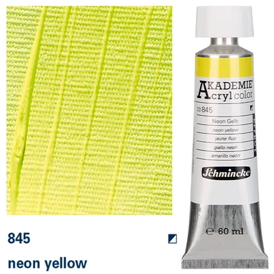 Schmincke Akademie akrilfesték, 60 ml - 845, neon yellow