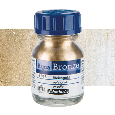 Schmincke Aqua Bronze metalik efekt puder, 20 ml - 813, blijedo zlatno