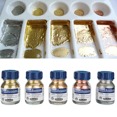 Schmincke Aqua Bronze metalik efekt puder, 20 ml - u raznim bojama