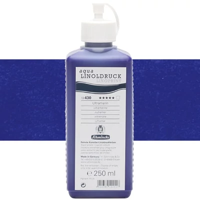 Schmincke Aqua Linoprint lino boja, 250 ml - 430, ultramarine