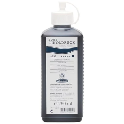 Schmincke Aqua Linoprint lino boja, 250 ml - 735, ivory black
