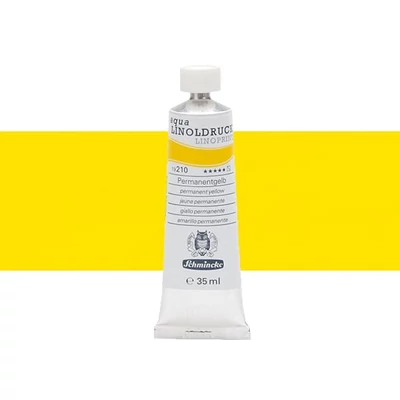 Schmincke Aqua Linoprint lino boja, 35 ml - 210, permanent yellow