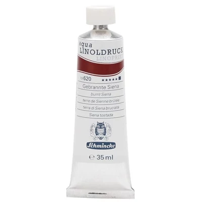 Schmincke Aqua Linoprint lino boja, 35 ml - 620, burnt sienna