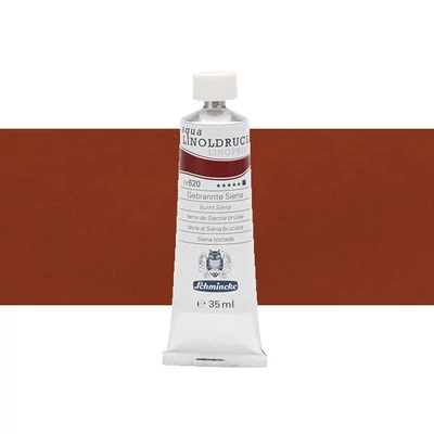 Schmincke Aqua Linoprint lino boja, 35 ml - 620, burnt sienna