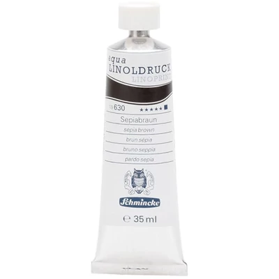Schmincke Aqua Linoprint lino boja, 35 ml - 630, sepia brown