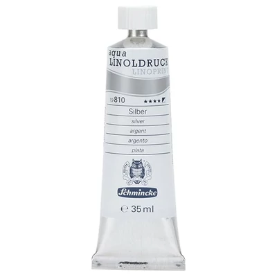 Schmincke Aqua Linoprint lino boja, 35 ml - 810, silver