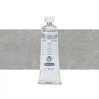 Schmincke Aqua Linoprint lino boja, 35 ml - 810, silver