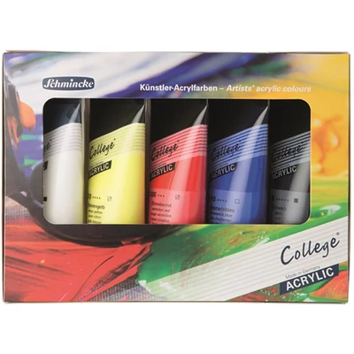 Schmincke College set akrilnih boja, 5x75 ml