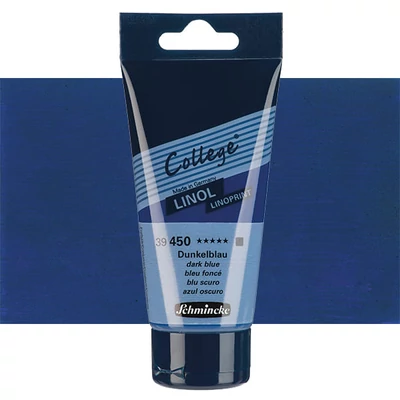 Schmincke College Linol lino boja, 75 ml - 450, dark blue