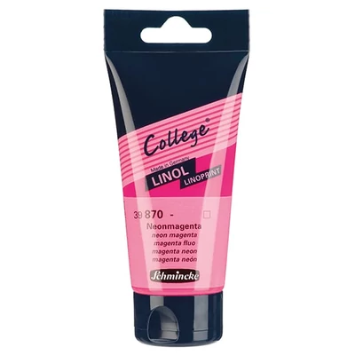 Schmincke College Linol lino boja, 75 ml - 870, neon magenta
