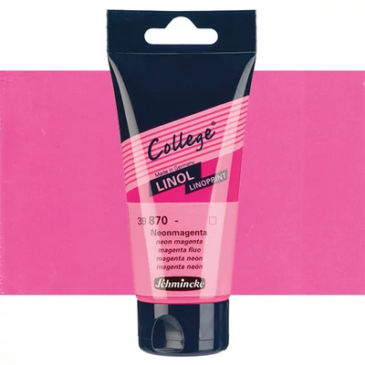 Schmincke College Linol lino boja, 75 ml - 870, neon magenta