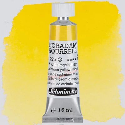 Schmincke Horadam akvarel boja u tubi, 15 ml - 225, cadmium yellow middle