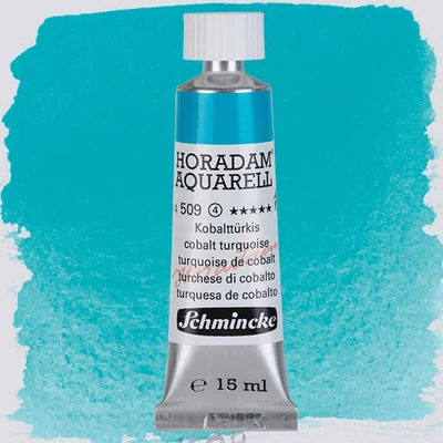 Schmincke Horadam akvarel boja u tubi, 15 ml - 509, cobalt turquoise, granulirajući