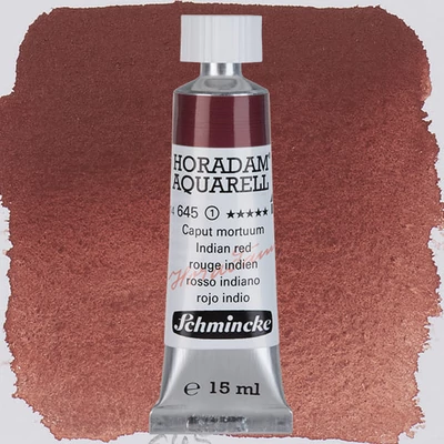 Schmincke Horadam akvarel boja u tubi, 15 ml - 645, indian red, granulirajući