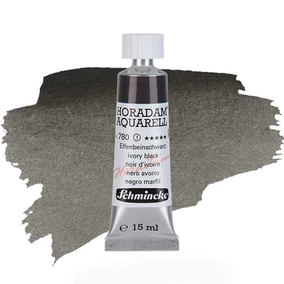 Schmincke Horadam akvarel boja u tubi, 15 ml - 780, ivory black