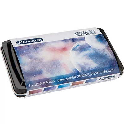 Schmincke Horadam set akvarel boja, super granulacija - 5x1/2 svila + kist, Galaxy