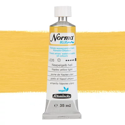 Schmincke Norma Blue veganska vodena uljana boja, 35 ml - 226, naples yellow light