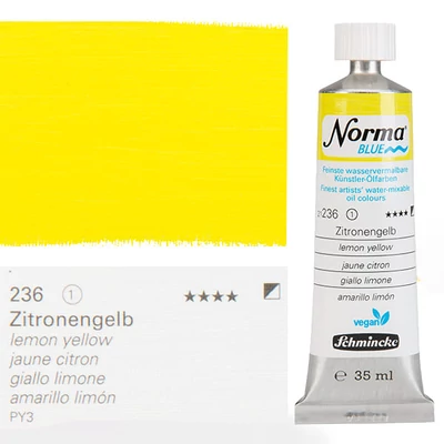 Schmincke Norma Blue veganska vodena uljana boja, 35 ml - 236, lemon yellow