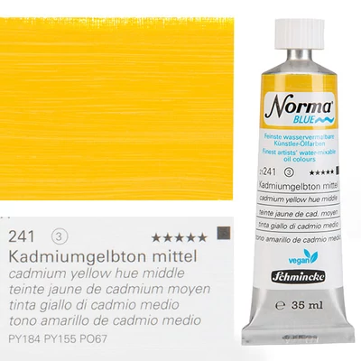Schmincke Norma Blue veganska uljana boja na vodenoj bazi, 35 ml - 241, cadmium yellow hue middle