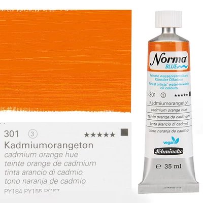 Schmincke Norma Blue veganska vodena uljana boja, 35 ml - 301, cadmium orange hue