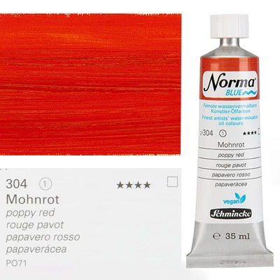 Schmincke Norma Blue veganska vodena uljana boja, 35 ml - 304, poppy red